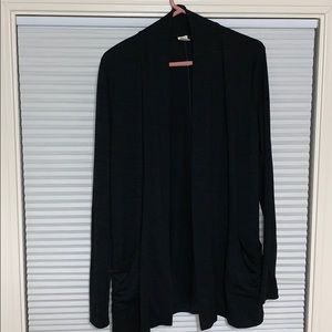 black cardigan